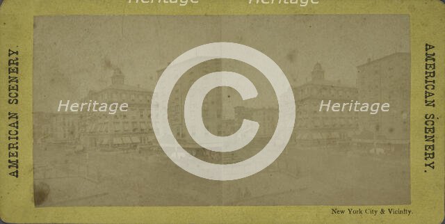 New York City and vicinity. [Street scene],  c1866. Creator: Unknown.