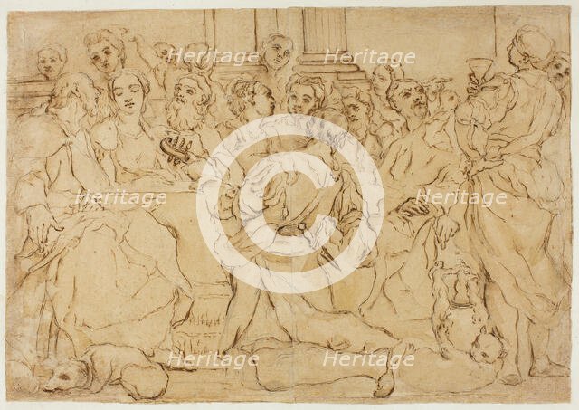 Study for the Marriage at Cana, c. 1688. Creator: Giuseppe Maria Crespi.
