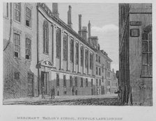 View of the Merchant Taylors' School in Suffolk Lane, City of London, 1827. Artist: John Chessell Buckler