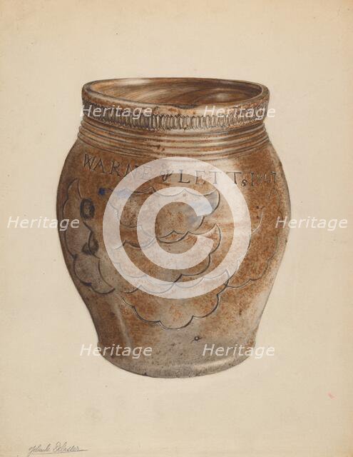 Crock, c. 1937. Creator: Yolande Delasser.