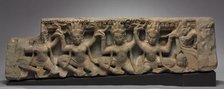 Frieze with Apsaras, late 1100s. Creator: Unknown.