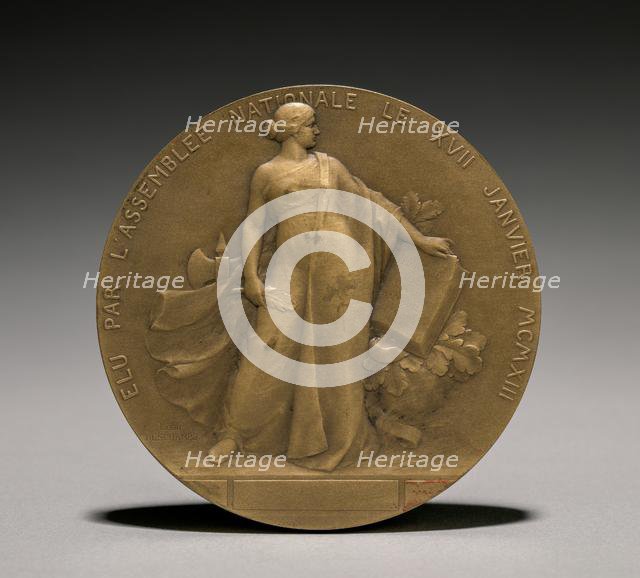 Poincarè Medal (reverse), 1900s. Creator: Léon Julien Deschamps (French, 1860-1928).