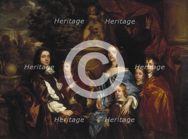 'Sir Edward Hales and his family', 1656. Artist: Peter Lely