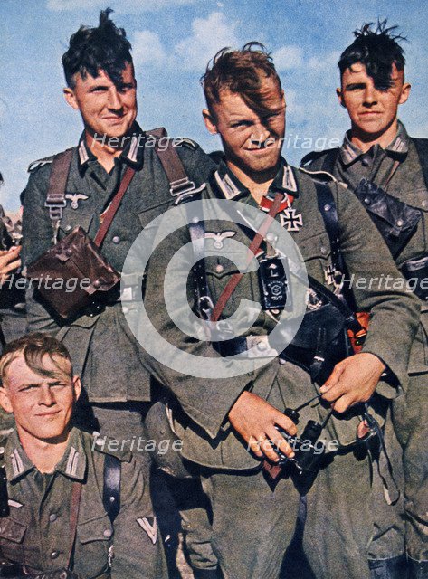 German Grenadiers, 1943. Artist: Unknown