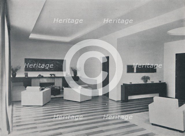 'House in Bucharest by Rudolf Frankel - The sitting room', 1942. Artist: Unknown.