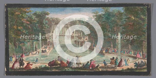 View of the Cascades of the Garden of the Château de Saint-Cloud, 1730. Creators: Anon, Jacques Rigaud.