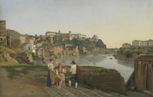 View of the Tiber near Ponte Rotto, 1814-1817. Creator: CW Eckersberg.