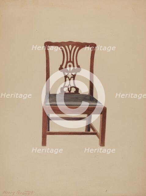 Chair, 1935/1942. Creator: Henry Granet.