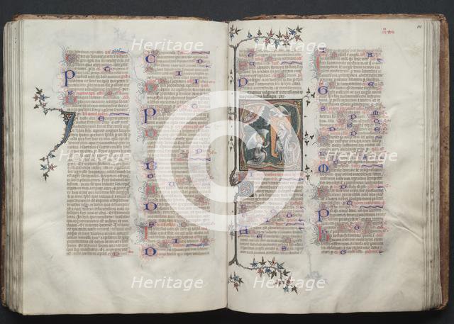 The Gotha Missal: Fol. 109v, Text, c. 1375. Creator: Master of the Boqueteaux (French); Workshop, and.