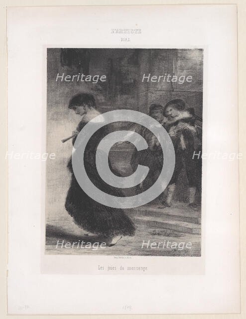 Les joies du mensonge, 1830-76., 1830-76. Creator: Narcisse Virgile Diaz de la Pena.