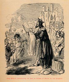 'King Edward introducing his Son as Prince of Wales to his Subjects', c1860, (c1860). Artist: John Leech.