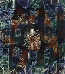 Still life with the thistle blossom, 1919. Creator: Klee, Paul (1879-1940).