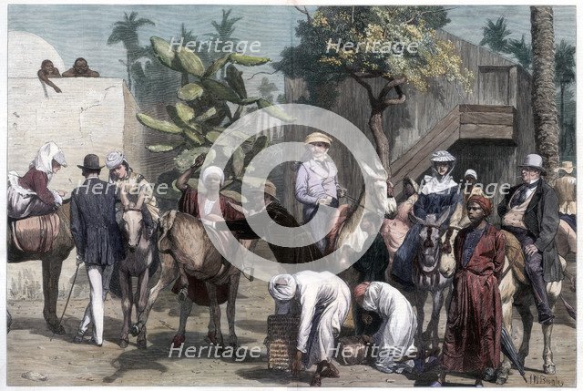 'Starting for the Pyramids', 1874.Artist: Bromley