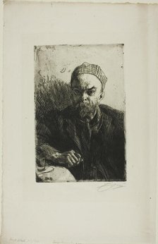 Paul Verlaine I, 1895. Creator: Anders Leonard Zorn.