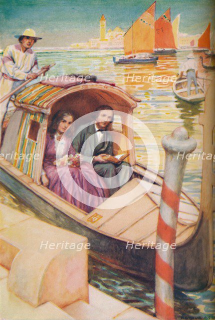 'The Brownings in the Gondola City',  c1925. Artist: Arthur Percy Dixon.