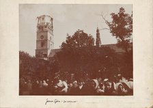 Jasna Góra Sanctuary - after the fire of the tower cupola, Czestochowa, 1900-1901. Creator: Jozef Rudlicki.