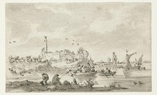 Fishermen near the Shore, between 1750 and 1800. Creator: Unknown Dutch; After Jan van Goyen.