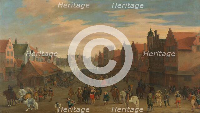 The Disbanding of the 'Waardgelders' (Mercenaries in the Pay of the Town Government) by..., 1627. Creator: Pauwels van Hillegaert I.