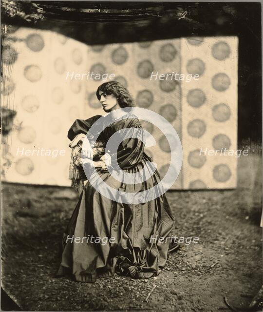 Portrait of Jane Morris (Mrs. William Morris), negative 1865; print after 1900. Creator: John Robert Parsons.