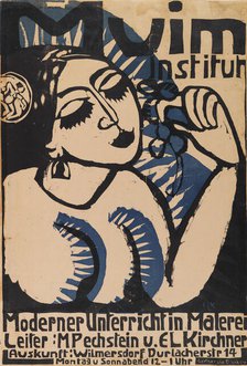 Poster Muim Institut , 1911. Creator: Kirchner, Ernst Ludwig (1880-1938).