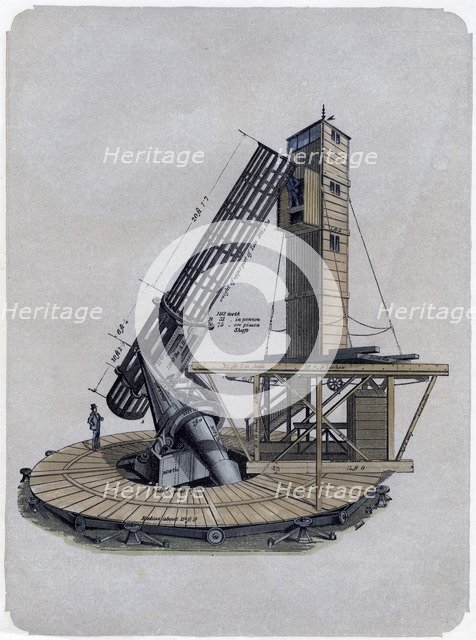 A Newtonian reflector, 1870. Artist: Unknown