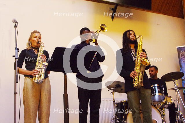 Gary Crosby Sextet, National Jazz Archive, Loughton, Essex, Oct 2023. Creator: Brian O'Connor.