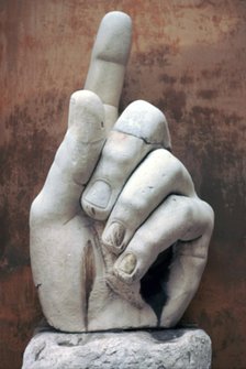 Hand from a colossal Roman statue, 3rd century BC. Artist: Unknown