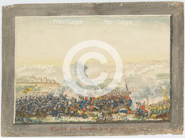 The Battle of Kulevicha on June 11, 1829, 1829. Artist: Anonymous  