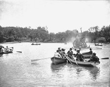 Lake in Wade Park, Cleveland, Ohio, USA, c1900.  Creator: Unknown.