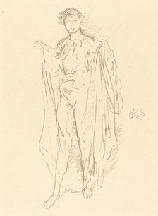The Girl, c. 1891. Creator: James Abbott McNeill Whistler.