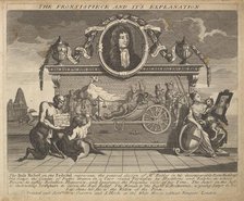 The Frontispiece and Its Explanation (Plate 1: Illustrations to Samuel Butler's Hud..., 1725-30 (?). Creator: William Hogarth.