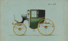 Design for Brougham, no. 4128, 1891. Creator: Brewster & Co.