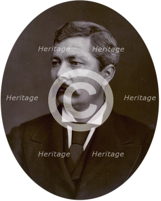 Henry Morton Stanley, African explorer, 1880. Creator: Lock & Whitfield.