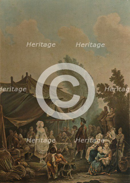 'La Noce De Village', (Village Wedding), 1785, (1913). Artist: Charles-Melchior Descourtis.