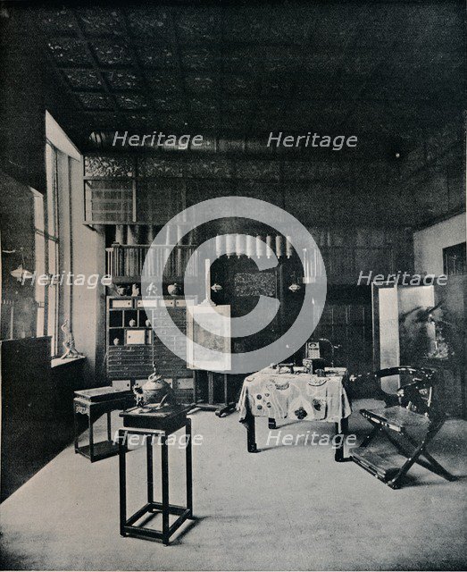 'View of the Studio, at 25 Cadogan Gardens', c1899. Artist: Unknown.