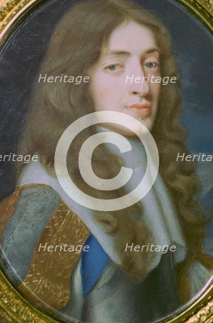 Miniature portrait of King James II of England as the Duke of York. Creator: Samuel Cooper.