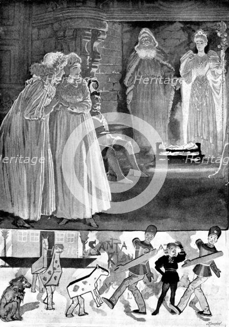 "Santa Claus" at the Lyceum Theatre, 1895. Creator: George Meisenbach.