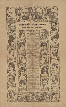 Souvenir programme for the benefit of New York's poor: Metropolitan Opera House,  1897-02-09. Creator: Unknown.