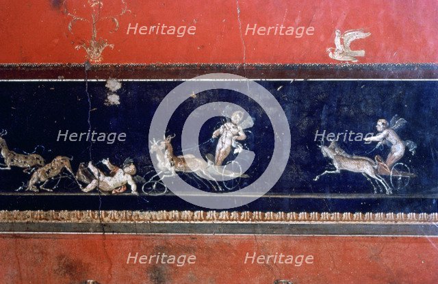 Roman mural, House of the Vettii, Pompeii, Italy. Creator: Unknown.