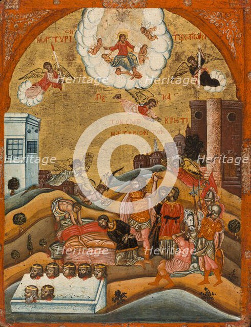 The Ten Martyrs of Crete, between 1668 and 1800. Creator: Cretan School.