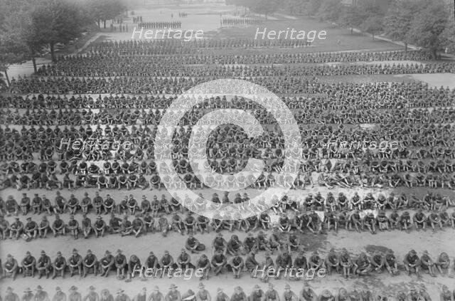 Rest after inspection, 1917. Creator: Bain News Service.