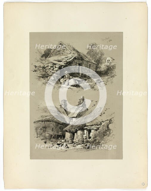 Port of Clwyd and South Brent, Devon, from Picturesque Selections, 1860. Creator: James Duffield Harding.