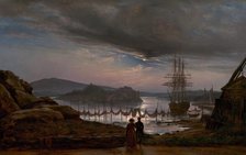 View from Vaekero near Christiania, 1827. Creator: Johan Christian Dahl.