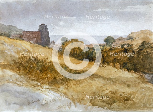 'The Sea near Hastings', 1853. Artist: Sir John Gilbert