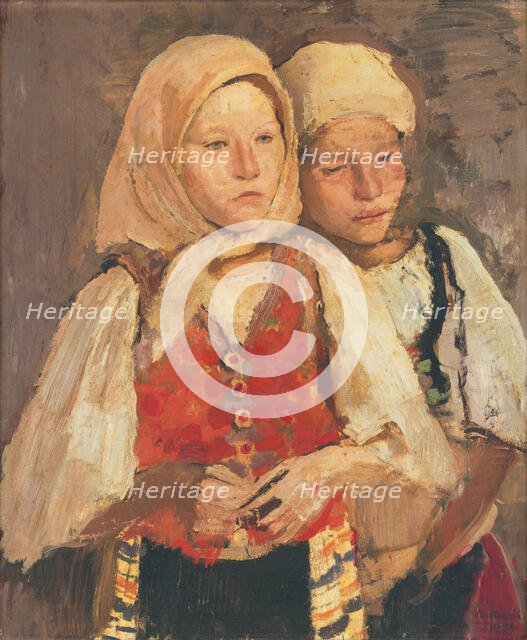 Gossips, 1934. Creator: Vladimir Kovar.