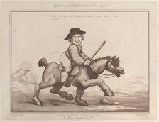 Horse Accomplishments, Sketch 2: A Paviour !!, August 1, 1799., August 1, 1799. Creator: Thomas Rowlandson.