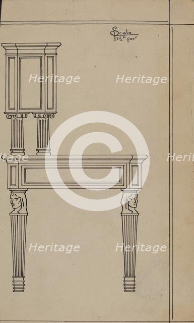 Desk, 1936. Creator: Frank Wenger.