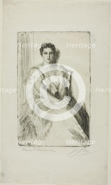 Mrs. Cleveland II, 1899. Creator: Anders Leonard Zorn.