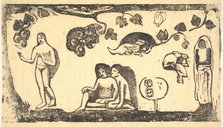 Women, Animals, and Foliage, 1898. Creator: Paul Gauguin.