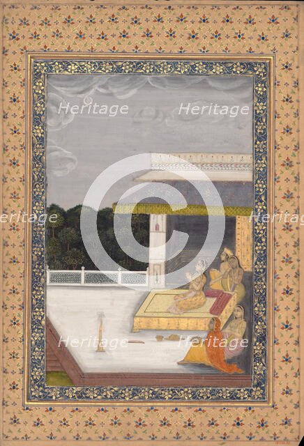 Women Enjoying the Moonlight, 18th century. Creator: Unknown.